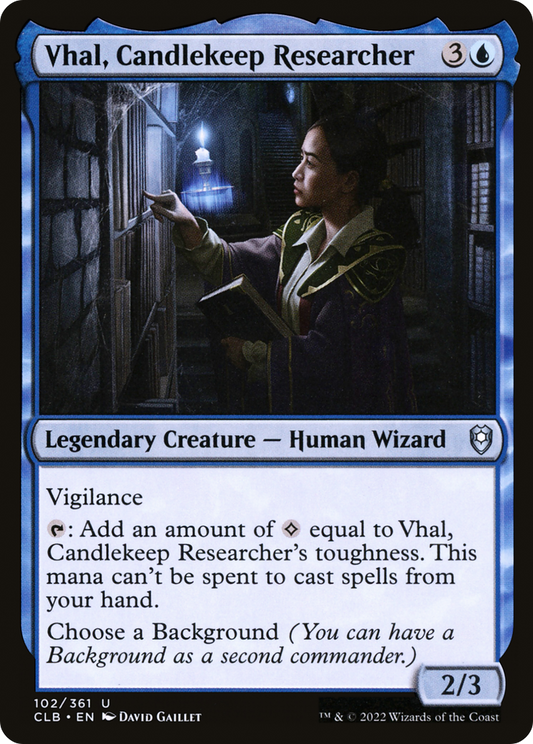 Vhal, Candlekeep Researcher (CLB-102)