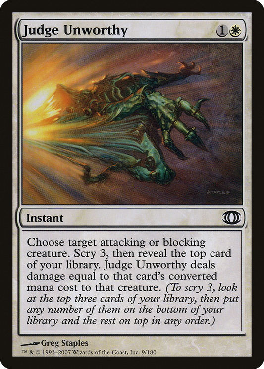 Judge Unworthy (FUT-009) (Foil)