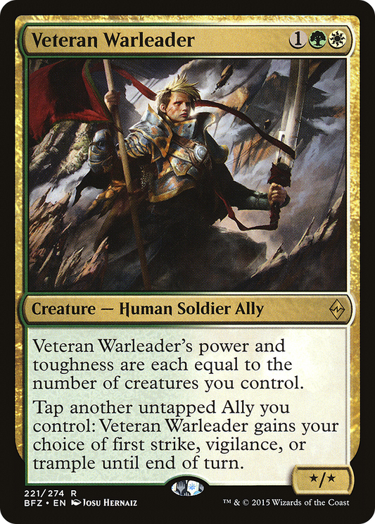 Veteran Warleader (BFZ-221) (Foil)