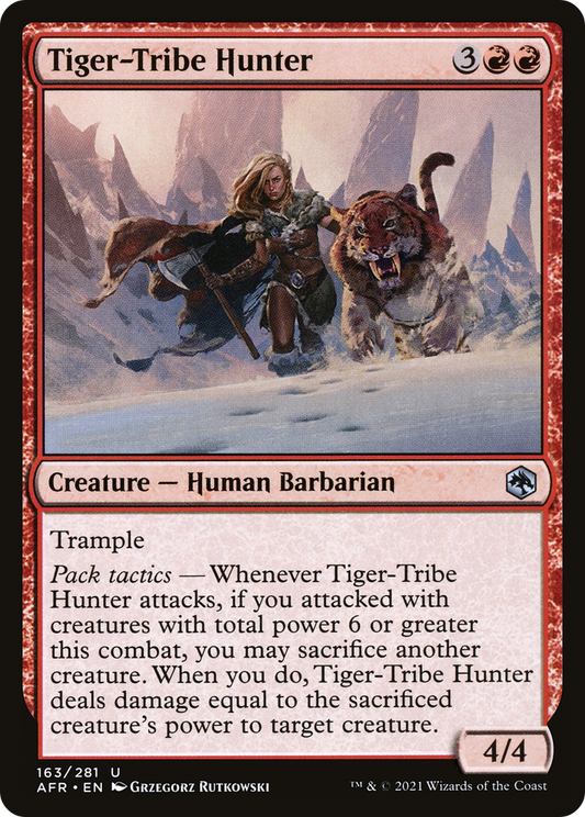 Tiger-Tribe Hunter (AFR-163) (Foil)