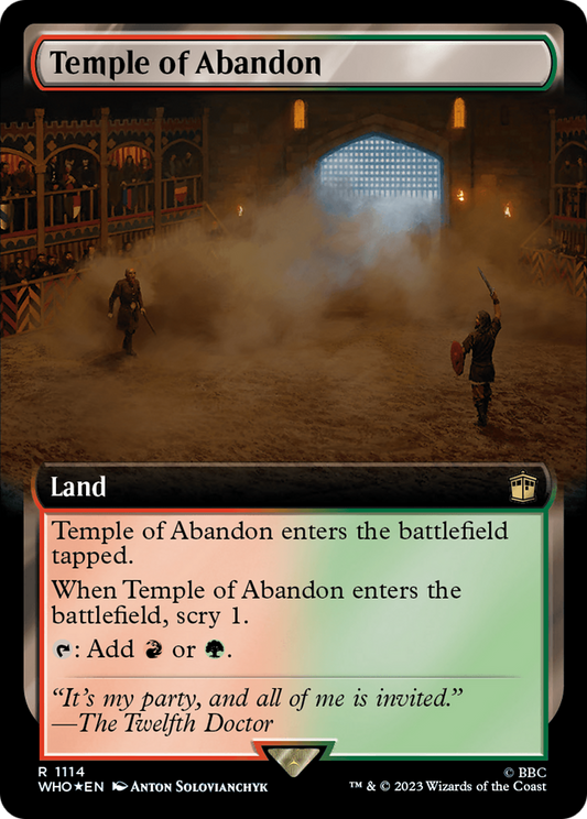 Temple of Abandon (WHO-1114) (Extended Art) (Surge Foil)