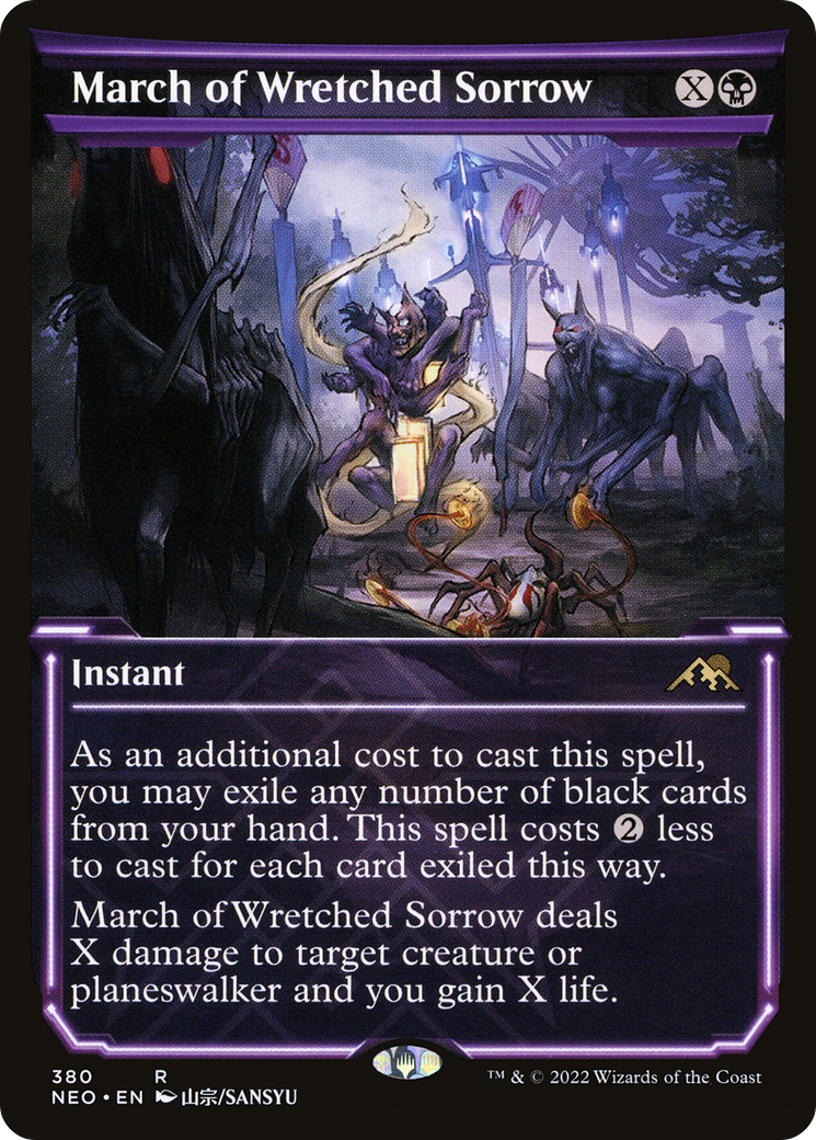 March of Wretched Sorrow (NEO-380) (Showcase) (Foil)