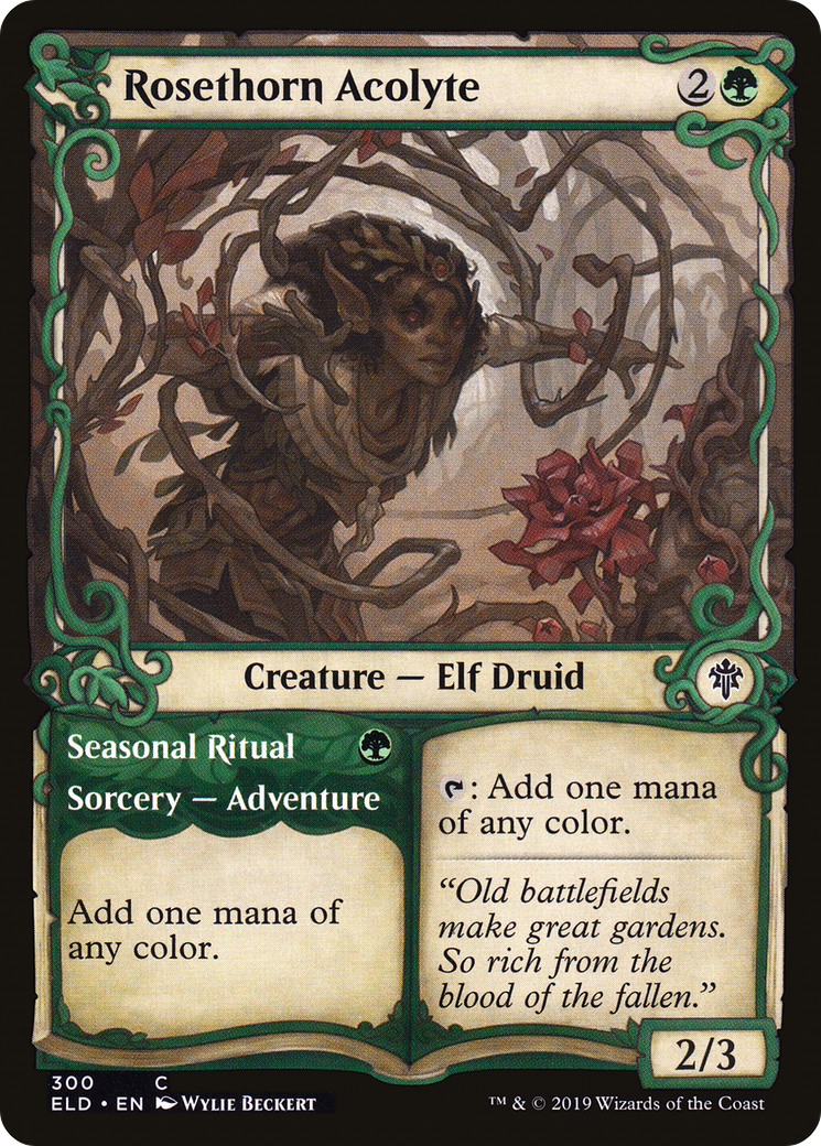 Rosethorn Acolyte // Seasonal Ritual (ELD-300) (Showcase) (Foil)
