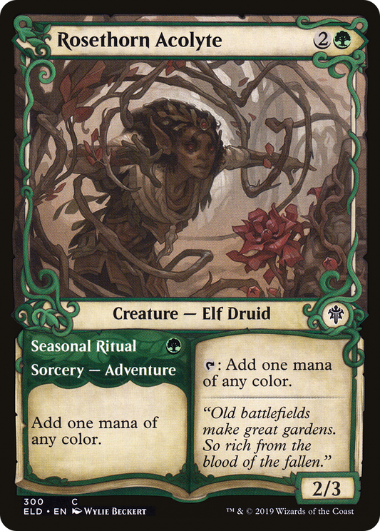 Rosethorn Acolyte // Seasonal Ritual (ELD-300) (Showcase) (Foil)