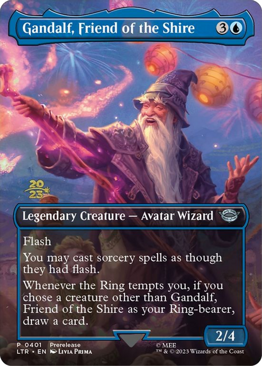 Gandalf, Friend of the Shire (PRE-401S) (Borderless) (Foil)