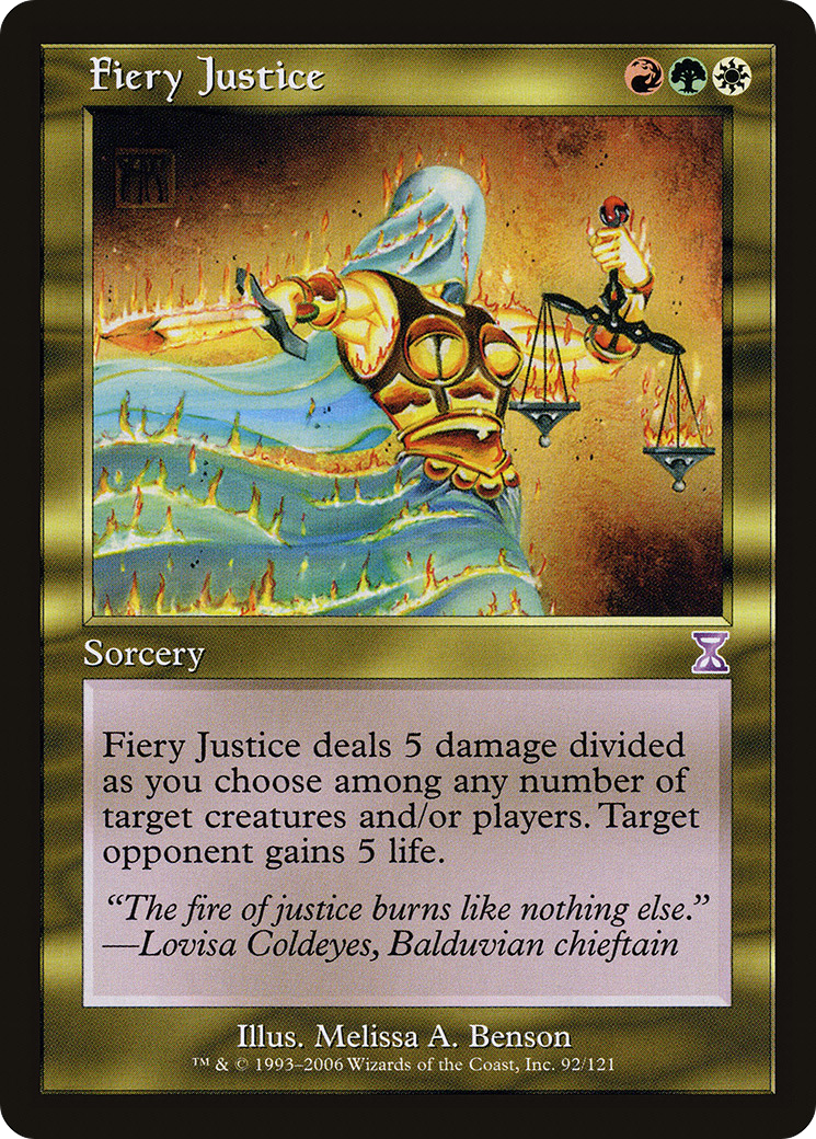 Fiery Justice (TSB-092) (Foil)