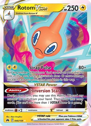 Rotom VSTAR (CRZ-046) (Holofoil)