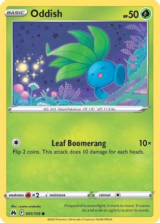Oddish (CRZ-001) (Reverse Holofoil)