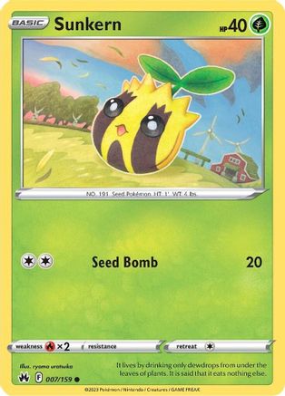 Sunkern (CRZ-007) (Reverse Holofoil)