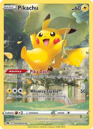 Pikachu (CRZ:GG-GG30) (Holofoil)