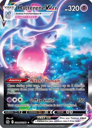 Hatterene VMAX (CRZ:GG-GG47) (Holofoil)