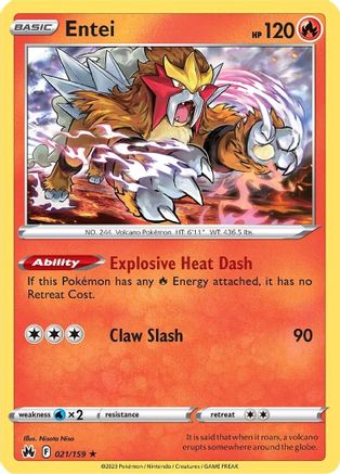 Entei (CRZ-021) (Holofoil)