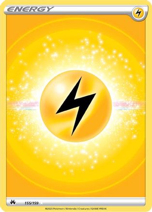 Lightning Energy (Texture Full Art) (CRZ-155) (Holofoil)
