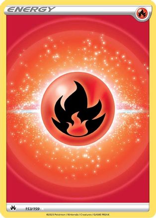 Fire Energy (Texture Full Art) (CRZ-153) (Holofoil)