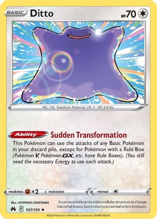 Ditto (CRZ-107) (Reverse Holofoil)
