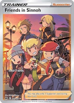 Friends in Sinnoh (Full Art) (CRZ-149) (Holofoil)