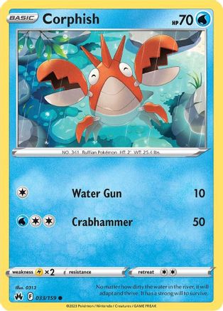 Corphish (CRZ-033) (Reverse Holofoil)