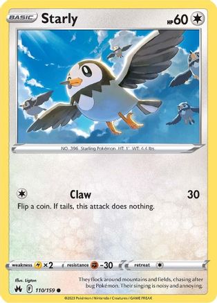 Starly (CRZ-110) (Reverse Holofoil)