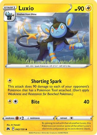 Luxio (42) (CRZ-042) (Reverse Holofoil)