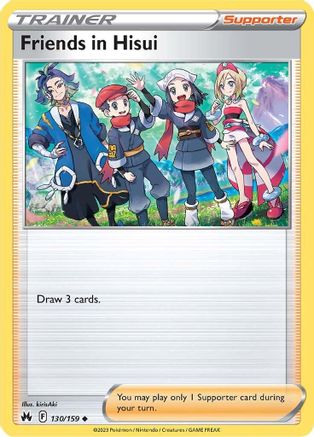 Friends in Hisui (CRZ-130) (Reverse Holofoil)