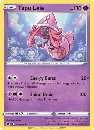 Tapu Lele (CRZ-064) (Reverse Holofoil)