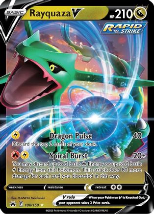 Rayquaza V (CRZ-100) (Holofoil)