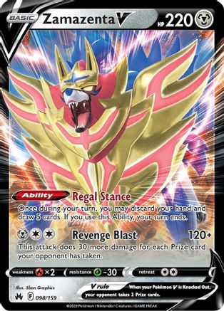 Zamazenta V (CRZ-098) (Holofoil)