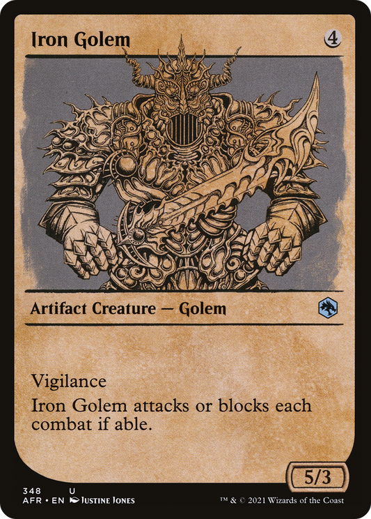 Iron Golem (AFR-348) (Showcase) (Foil)