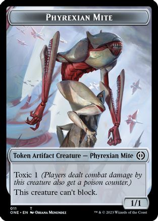 Phyrexian Mite // Phyrexian Insect Double-Sided Token (ONC-11 // 15)