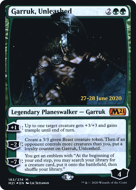 Garruk, Unleashed (PRE-183S) (Foil)