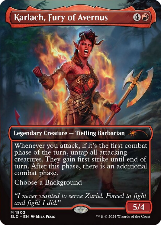 Karlach, Fury of Avernus (SLD-1802) (Borderless)