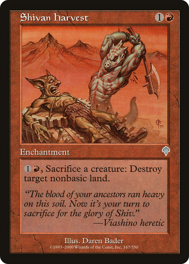 Shivan Harvest (INV-167) (Foil)