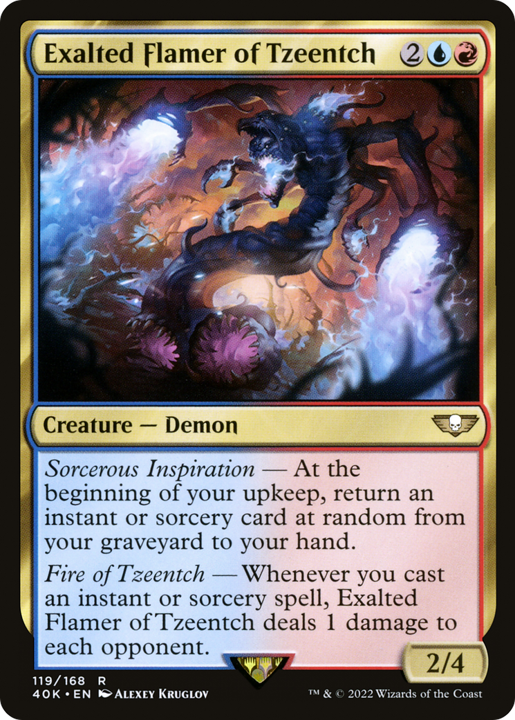 Exalted Flamer of Tzeentch (40K-119)