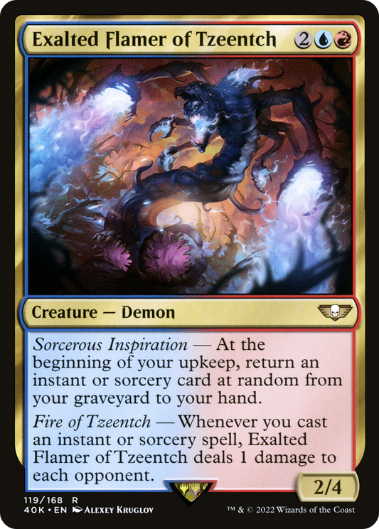 Exalted Flamer of Tzeentch (40K-119)