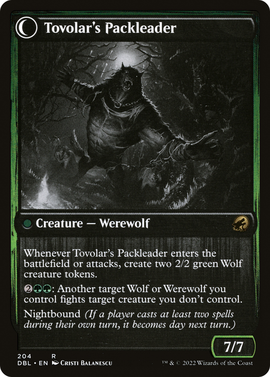 Tovolar's Huntmaster // Tovolar's Packleader (DBL-204) (Foil)