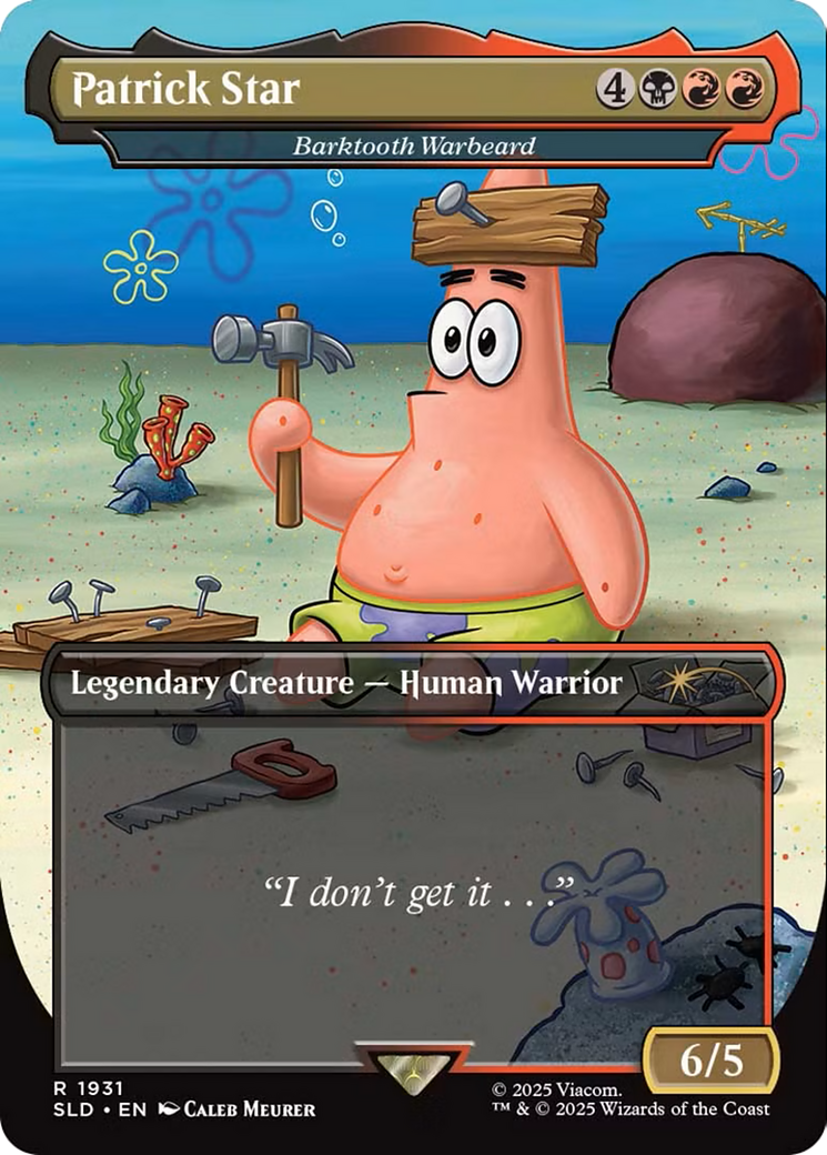 Patrick Star / Barktooth Warbeard (SLD-1931) (Borderless)