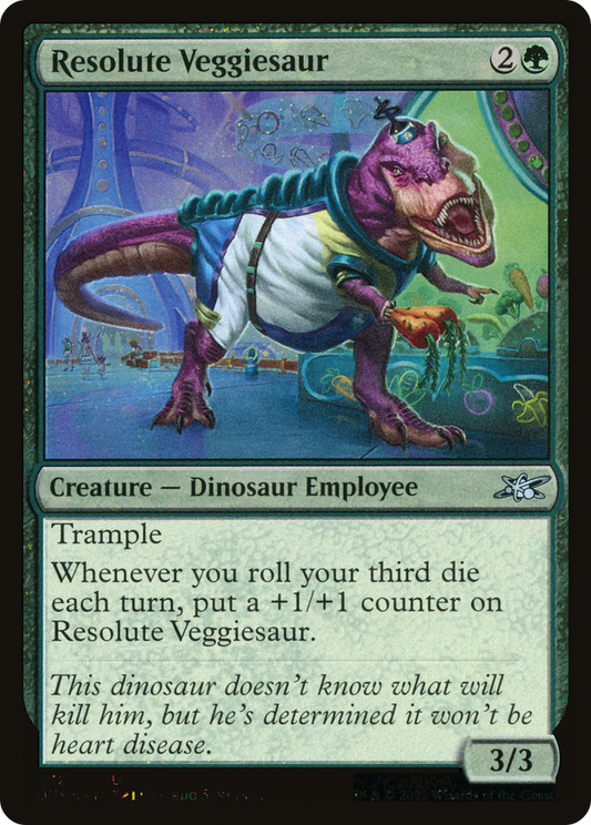 Resolute Veggiesaur (UNF-439) (Galaxy Foil)