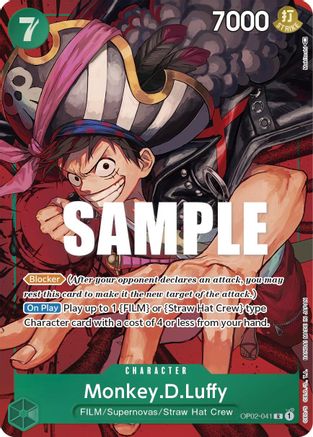Monkey.D.Luffy (041) (Alternate Art) (OP02-041) (Foil)