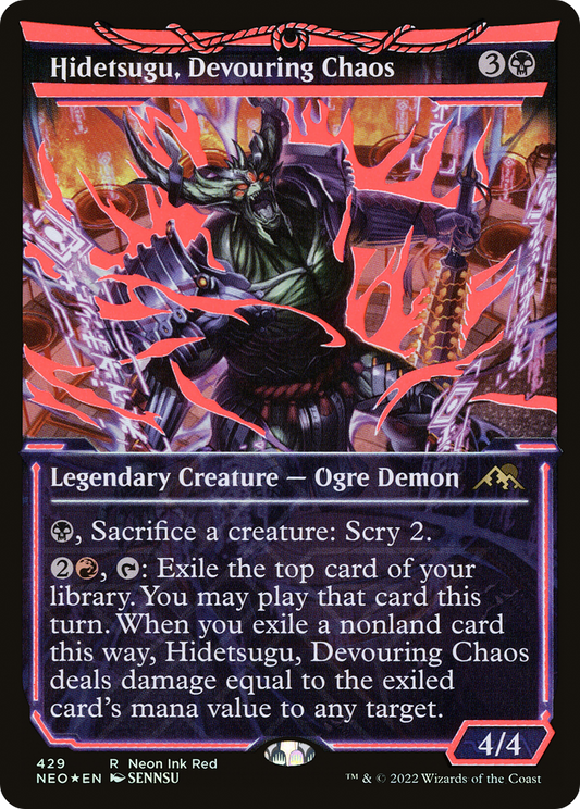 Hidetsugu, Devouring Chaos (NEO-429) (Showcase) (Foil)