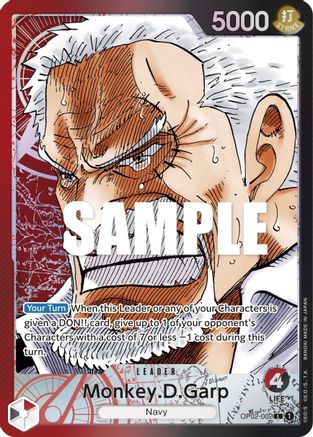 Monkey.D.Garp (002) (Alternate Art) (OP02-002) (Foil)