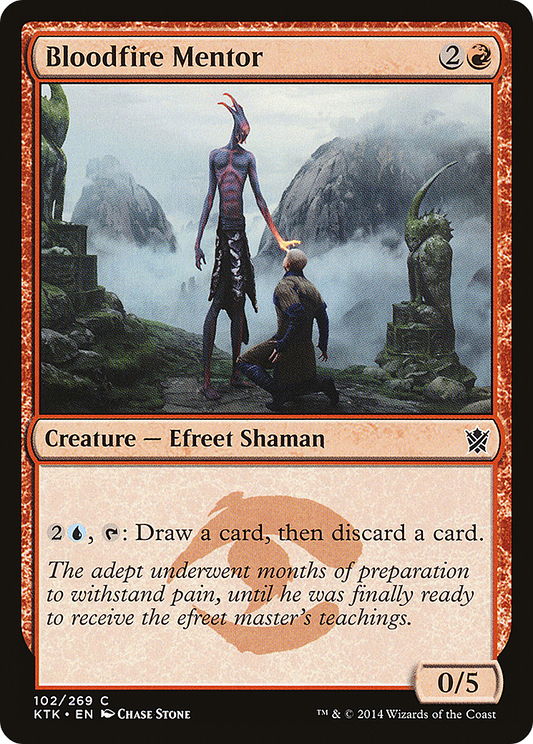 Bloodfire Mentor (KTK-102) (Foil)