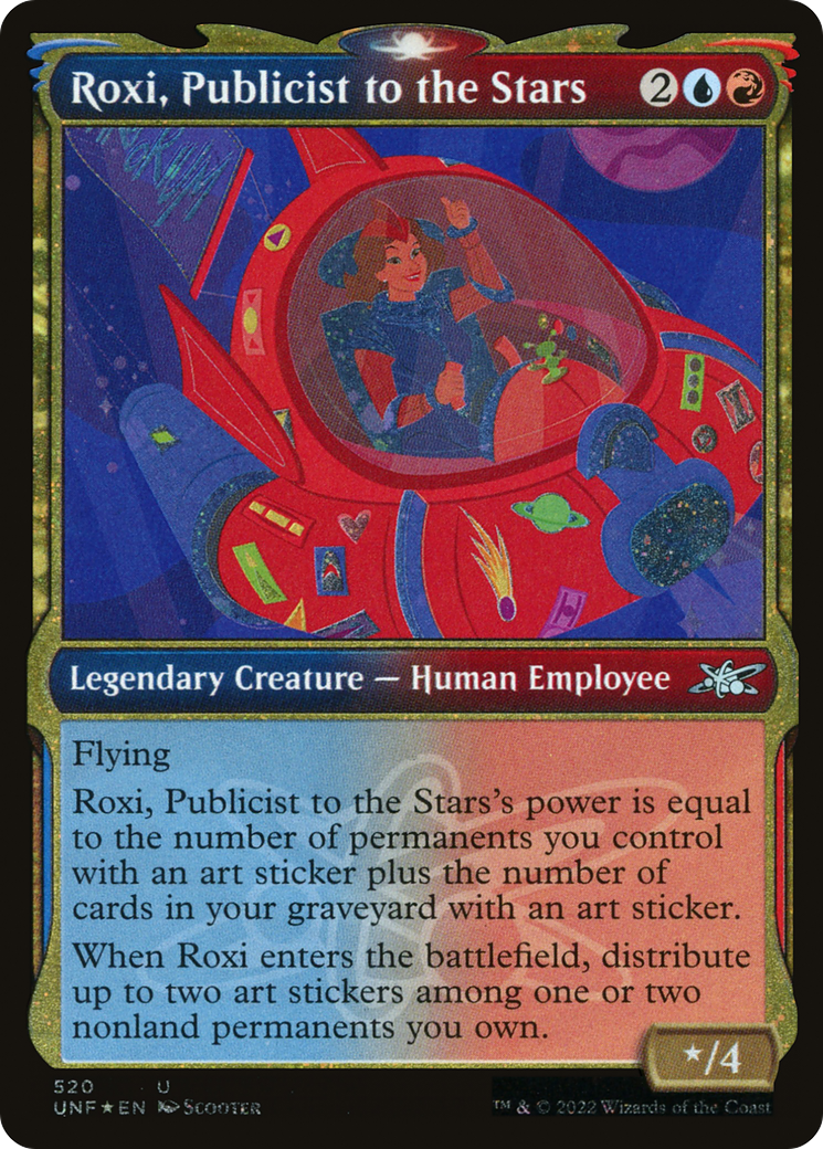 Roxi, Publicist to the Stars (UNF-520) (Showcase) (Galaxy Foil)