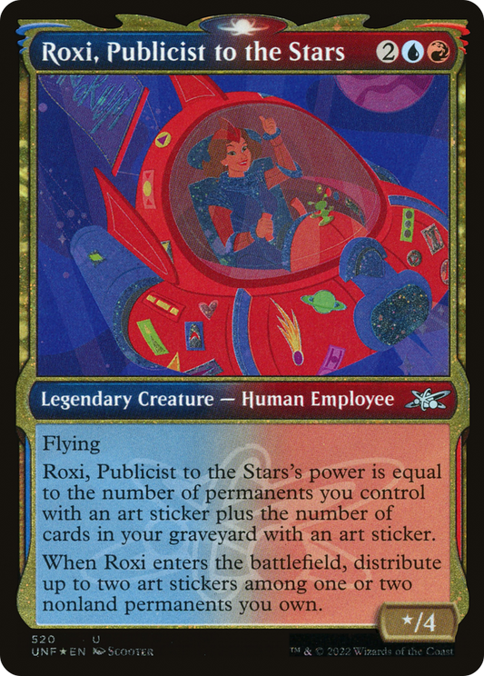 Roxi, Publicist to the Stars (UNF-520) (Showcase) (Galaxy Foil)