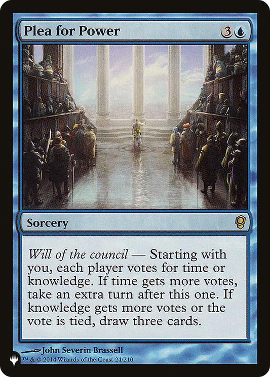 Plea for Power (LIST-CNS-24)