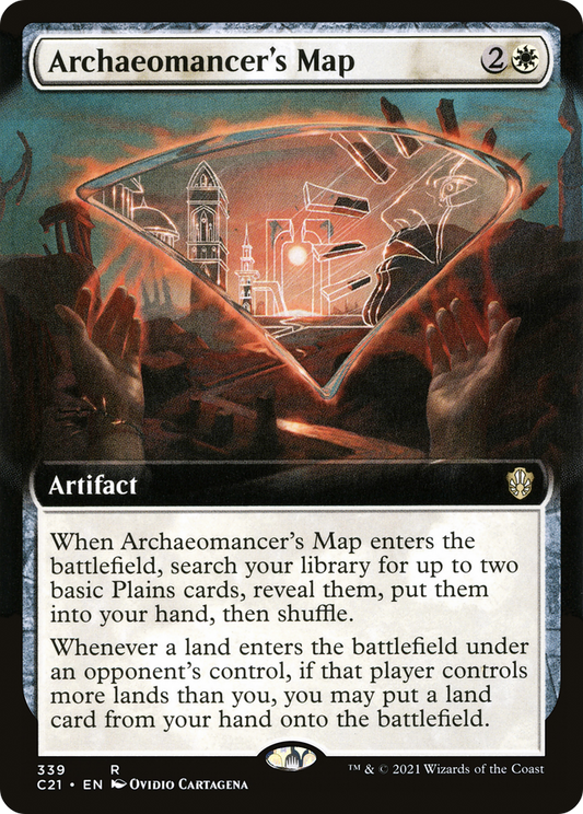 Archaeomancer's Map (C21-339) (Extended Art)