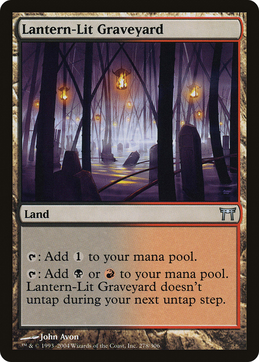 Lantern-Lit Graveyard (CHK-278) (Foil)