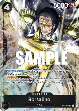 Borsalino (Alternate Art) (OP02-114) (Foil)