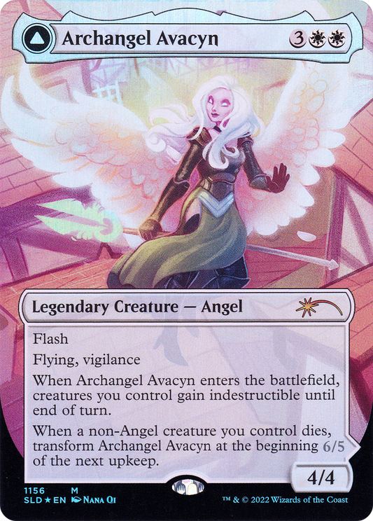 Archangel Avacyn // Avacyn, the Purifier (SLD-1156) (Borderless) (Foil)
