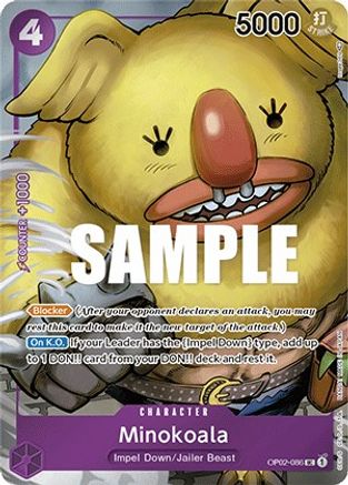Minokoala (Box Topper) (OP02-086) (Foil)