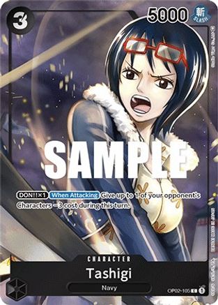 Tashigi (Box Topper) (OP02-105) (Foil)